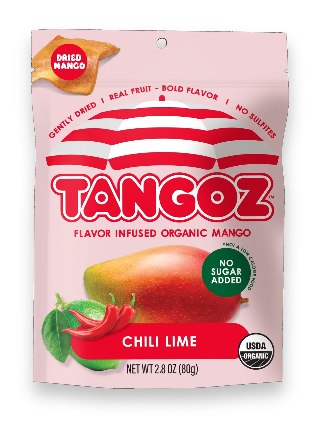 TANGOZ Chili Lime Organic Dried Mango
