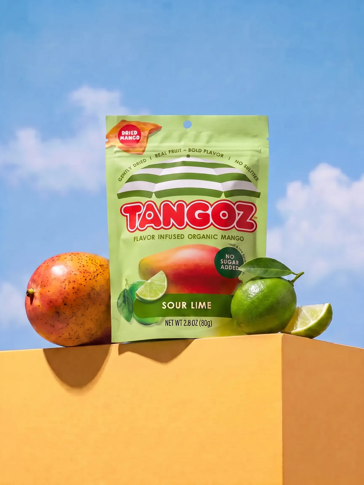 TANGOZ Sour Lime Organic Dried Mango