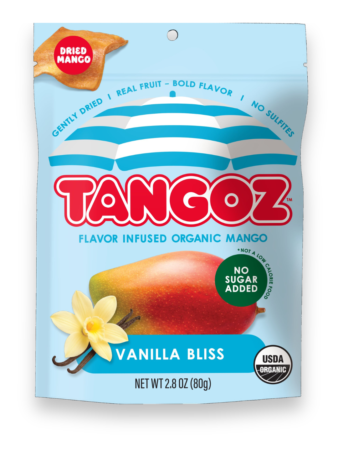 TANGOZ Vanilla Bliss Organic Dried Mango
